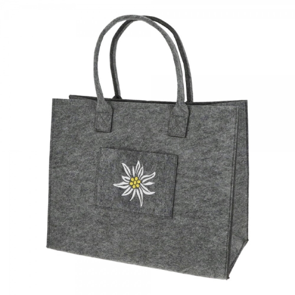 Filztasche Edelweiss Stickerei 42x34cm